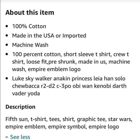 Star Wars Empire Emblem Falcon T-shirt XL Gray/Red - Picture 6 of 14